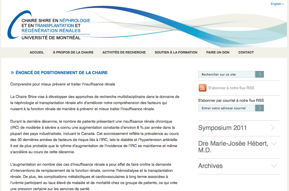 chaire shire universite de montreal chaire shire universite de montreal
