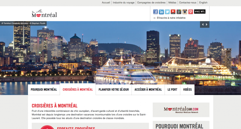 Tourisme Montréal: les croisières à Montréal Tourisme Montréal: les croisières à Montréal