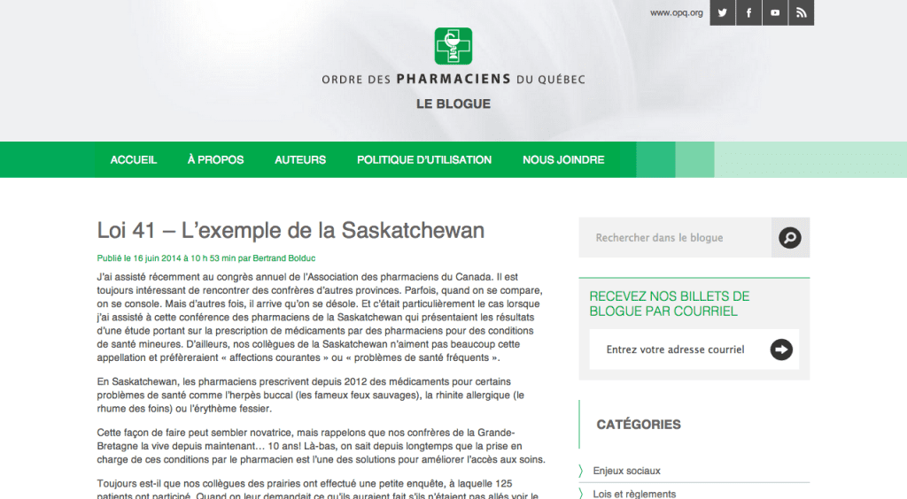 Ordre des pharmaciens du Québec Ordre des pharmaciens du Québec