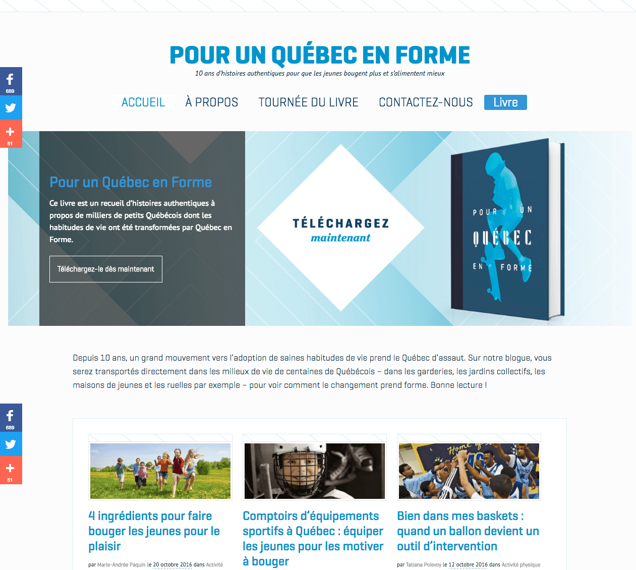 Pour un Québec en Forme Pour un Québec en Forme